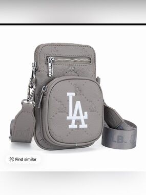 MLB Los Angeles Dodgers Gray Crossbody